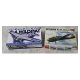Advent & Hasegawa Model Kits - Wildcat, Ki-46