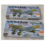 2 Revell Ju 87 Tank Buster Model Kits 1/72