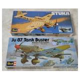 2 Revell Model Kits 1/72- Ju 87 Stuka, Tank Buster