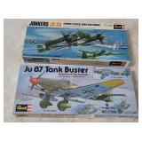 2 Revell Model Kits 1/72 - Junkers Ju 88, Ju 87