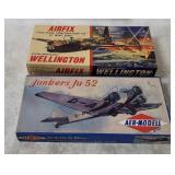Aer-model & Airfix Model Kits- Junkers, Wellington