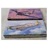 2 Hasegawa Model Kits 1/72 - Dewoitine, Morane