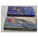 2 Hasegawa Messerschmitt Bf109 Model Kits 1/72