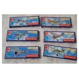 6 Mini Kit Aircraft Model Kits - Mustang, Morane
