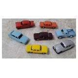 7 Miniature Diecast Vehicles - Marx, Norev Etc.