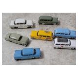7 Small Plastic Model Cars - Eko Etc.