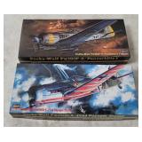 2 Hasegawa Focke Wulf Model Kits 1/72