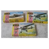 3 Faller Model Kits 1/100 - Heinkel, Storch