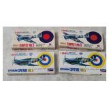 4 Crown Model Kits 1/144 - Tempest, Spitfire