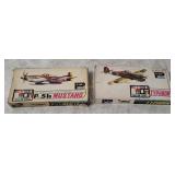 2 Plamo Model Kits - Typhoon, Mustang