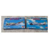 2 Crown Model Kits 1/144 - Ryusei, Zero Fighter