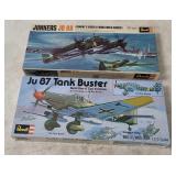 2 Revell Model Kits 1/72 - Junkers Ju 88, Ju 87