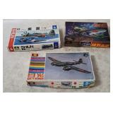 3 Model Plane Kits - Getsuko, Shiun, Nakajima