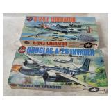 2 Airfix Model Kits 1/72 - Liberator, Invader