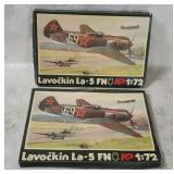 2 Kovozavody Lavochkin La-5 Fn Model Kits 1/72