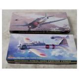 2 Hasegawa Model Kits 1/72- Mitsubishi, Focke Wulf