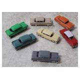 7 Small Plastic Opel Cars - Eko, Brekina Etc.