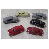 6 Small Plastic Mercedes Cars - Brekina Etc.