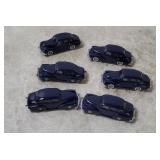 6 Brekina Opel Kapitan Small Plastic Cars