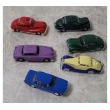 6 Small Plastic Model Cars - Wiking Etc.