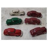 6 Wiking Opel Kapitan Small Plastic Cars