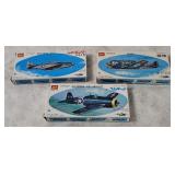 3 Sharp Model Kits 1/72 - Shoki, Mustang, Grumman