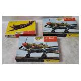 3 Micro Model Kits 1/72 - Ilyushin, Jak-1m