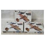 3 Revell Heinkel He 111 H-6 Model Kits 1/72