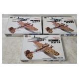 3 Revell Heinkel He 111 H-6 Model Kits 1/72