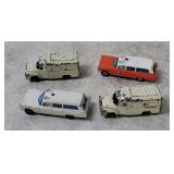 4 Lesney Diecast Ambulances