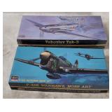2 Hasegawa Model Kits 1/72 - Warhawk, Yakolev
