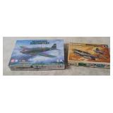 2 Tamiya Model Kits - Messerschmitt, Zero Fighter