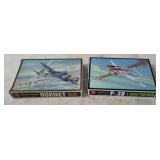 2 Amt Model Kits 1/72 - Hornet, P-38 Lightning