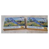 2 Lindberg Heinkel He 100 Model Kits 1/72