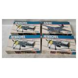 4 Airfix Model Kits 1/72 - Henschel, Havoc