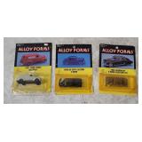3 Alloy Forms H O Diecasts - Desoto, Fleetline