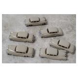6 Wiking Merceses Small Plastic Cars