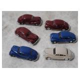 6 Wiking Bmw Small Plastic Cars