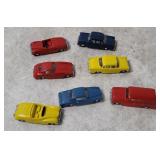 7 Small Plastic Model Cars - Mpc Etc.