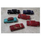 6 Small Plastic Mercedes - Eko, Brekina