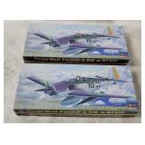 2 Hasegawa Focke Wulf Fw190 Model Kits 1/72