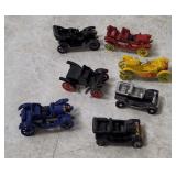 7 Small Diecast Old-time Cars