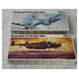 2 Frog Model Kits 1/72 - Messerschmitt, Mosquito