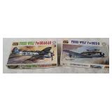 2 Fujimi Focke Wulf Fw190 Model Kits 1/48