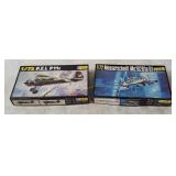 2 Heller Model Kits 1/72 - Pzl P11c, Me 262b1a