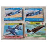 4 Revell Model Kits 1/144 - Focke Wulf, Airacobra