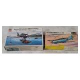 2 Revell Model Kits 1/72 - Nakajima, Messrschmitt