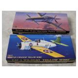 2 Hasegawa Model Kits 1/72 - Kyushu, Wildcat