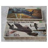 2 Frog Model Kits 1/72 - Dornier, Beaufighter