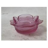 Vtg Viking Glass Lotus Ashtray